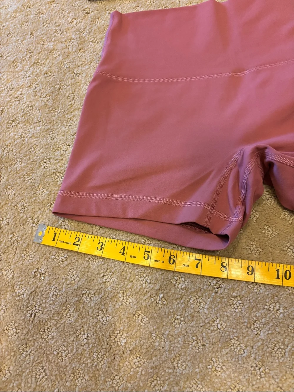 lululemon align high rise short 4” dark pink. Sz 6. Orig price 68 plus tax.